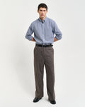 COLLEGE BLUE, REG POPLIN MICRO GINGHAM SHIRT BY GANT AU.