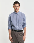 COLLEGE BLUE, REG POPLIN MICRO GINGHAM SHIRT, FRONT-VIEW BY GANT AU.