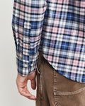 DUSTY PINK, REG ARCHIVE OXFORD CHECK SHIRT, CLOSE-UP BY GANT AU.