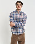 DUSTY PINK, REG ARCHIVE OXFORD CHECK SHIRT, FRONT-VIEW BY GANT AU.
