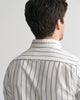 WHITE, SLIM OXFORD STRETCH STRIPE SHIRT, CLOSE-UP BY GANT AU.