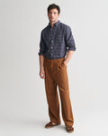 PERSIAN BLUE, REG JASPE TATTERSALL SHIRT BY GANT AU.
