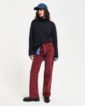 PLUMPED RED, CORDUROY FLARE JEANS BY GANT AU.