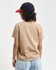 CARAMEL BEIGE, REG SHIELD SS T-SHIRT, BACK-VIEW BY GANT AU.