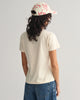 LINEN, REG TONAL SHIELD SS T-SHIRT, BACK-VIEW BY GANT AU.