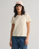 LINEN, REG TONAL SHIELD SS T-SHIRT, FRONT-VIEW BY GANT AU.