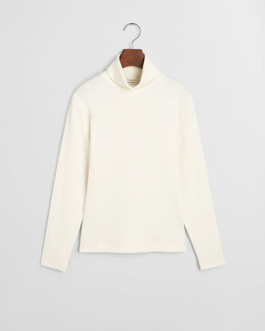 EGGSHELL, SLIM RIB TURTLENECK BY GANT AU.