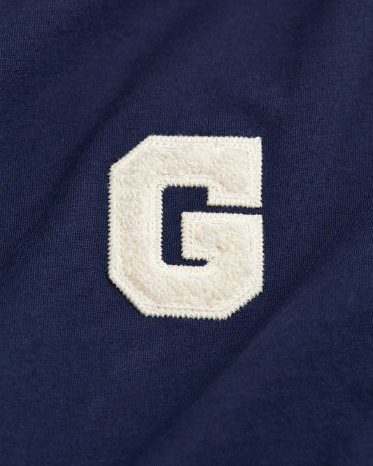 CLASSIC BLUE, REG G BADGE SS T-SHIRT, CLOSE-UP BY GANT AU.