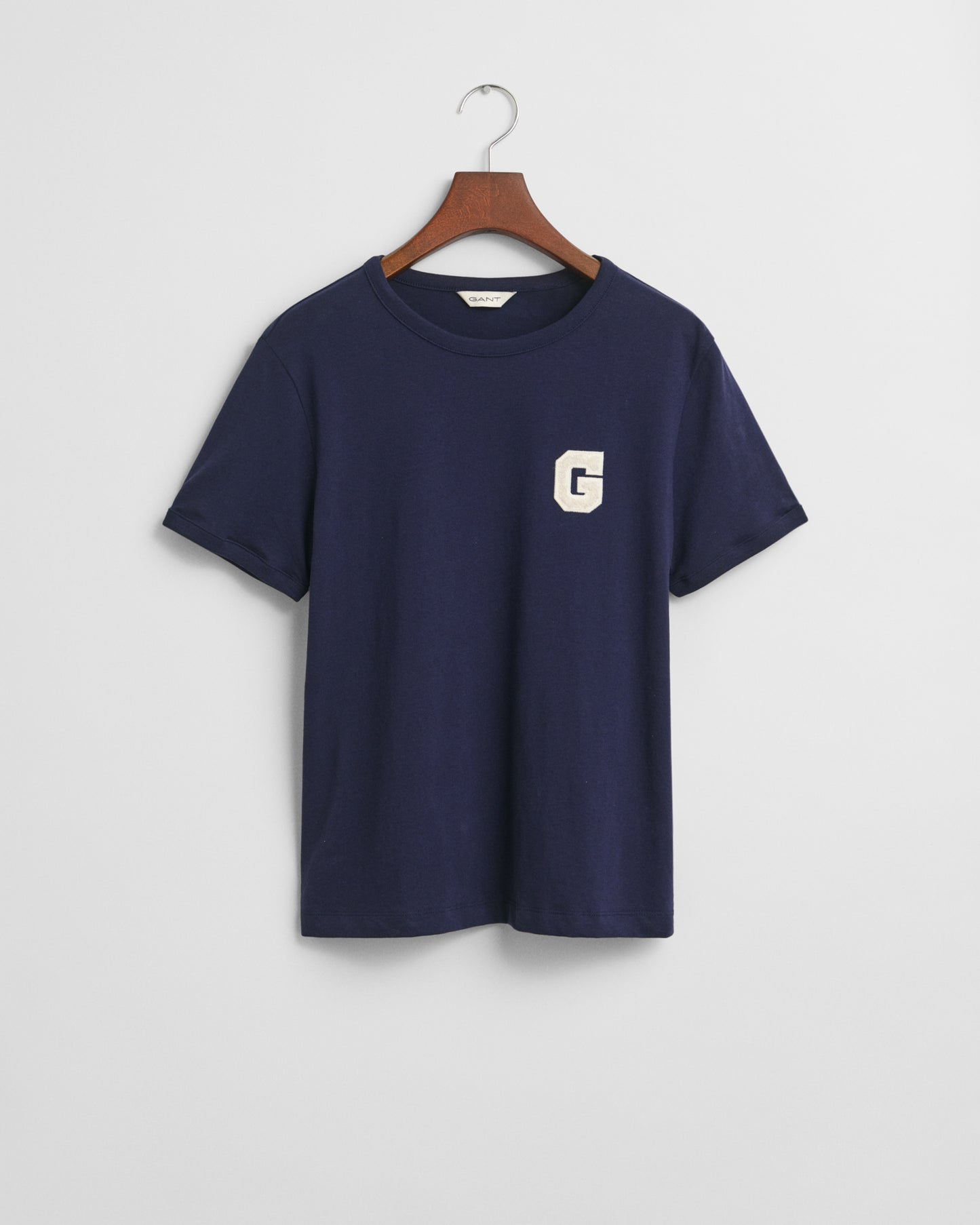 CLASSIC BLUE, REG G BADGE SS T-SHIRT BY GANT AU.