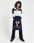 CLASSIC BLUE, PIQUE TEXTURE COLOR BLOCK RUGGER BY GANT AU.