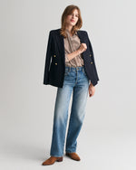 CACAO, REG CLASSIC POPLIN STRIPED SHIRT BY GANT AU.
