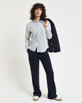DEEP FOREST, REG CLASSIC POPLIN STRIPED SHIRT BY GANT AU.
