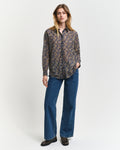 PERSIAN BLUE, REL PAISLEY COT SILK SHIRT BY GANT AU.
