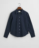 EVENING BLUE, REG DOT PRINT CTN VOILE SHIRT, FLAT-LAY BY GANT AU.