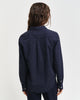 EVENING BLUE, REG DOT PRINT CTN VOILE SHIRT, BACK-VIEW BY GANT AU.