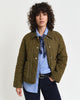 DARK CACTUS, QUILTED CORD DETAILED JACKET, FRONT-VIEW BY GANT AU.