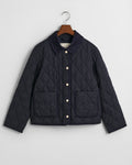 EVENING BLUE, QUILTED CORD DETAILED JACKET, FLAT-LAY BY GANT AU.