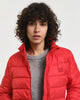 RUBY RED, LIGHT DOWN LOGO JACKET, CLOSE-UP BY GANT AU.