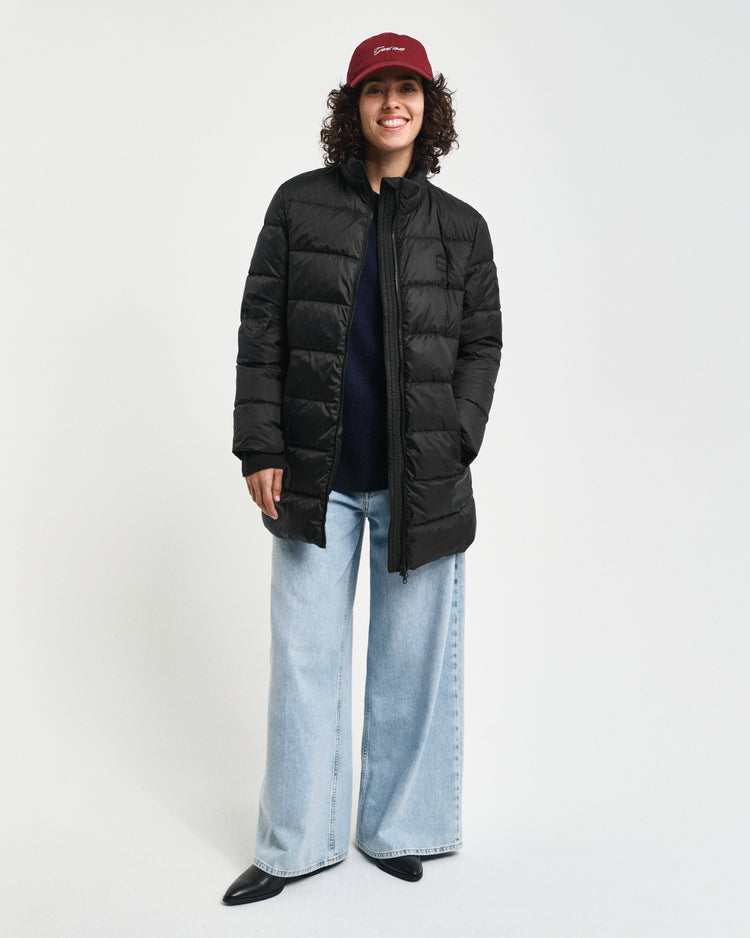 BLACK, LIGHT DOWN COAT BY GANT AU.