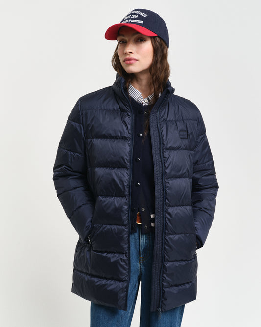EVENING BLUE, LIGHT DOWN COAT, FRONT-VIEW BY GANT AU.