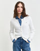 EGGSHELL, STRETCH COTTON CABLE CARDIGAN, FRONT-VIEW BY GANT AU.