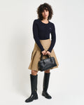 EVENING BLUE, STRETCH COTTON CABLE CARDIGAN BY GANT AU.