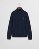 EVENING BLUE, EXTRAFINE LAMBSWOOL BLEND ROLLNECK, FLAT-LAY BY GANT AU.