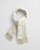 CREAM, G PATTERN WOOL SCARF, CLOSE-UP BY GANT AU.