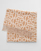 CARAMEL BEIGE, G PATTERN WOOL SCARF, FRONT-VIEW BY GANT AU.