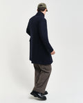 NIGHT BLUE, CLASSIC WOOL COAT, BACK-VIEW BY GANT AU.