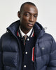 EVENING BLUE, ACTIVE CLOUD MID LENGTH JACKET, CLOSE-UP BY GANT AU.