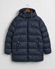 EVENING BLUE, ACTIVE CLOUD MID LENGTH JACKET, FLAT-LAY BY GANT AU.