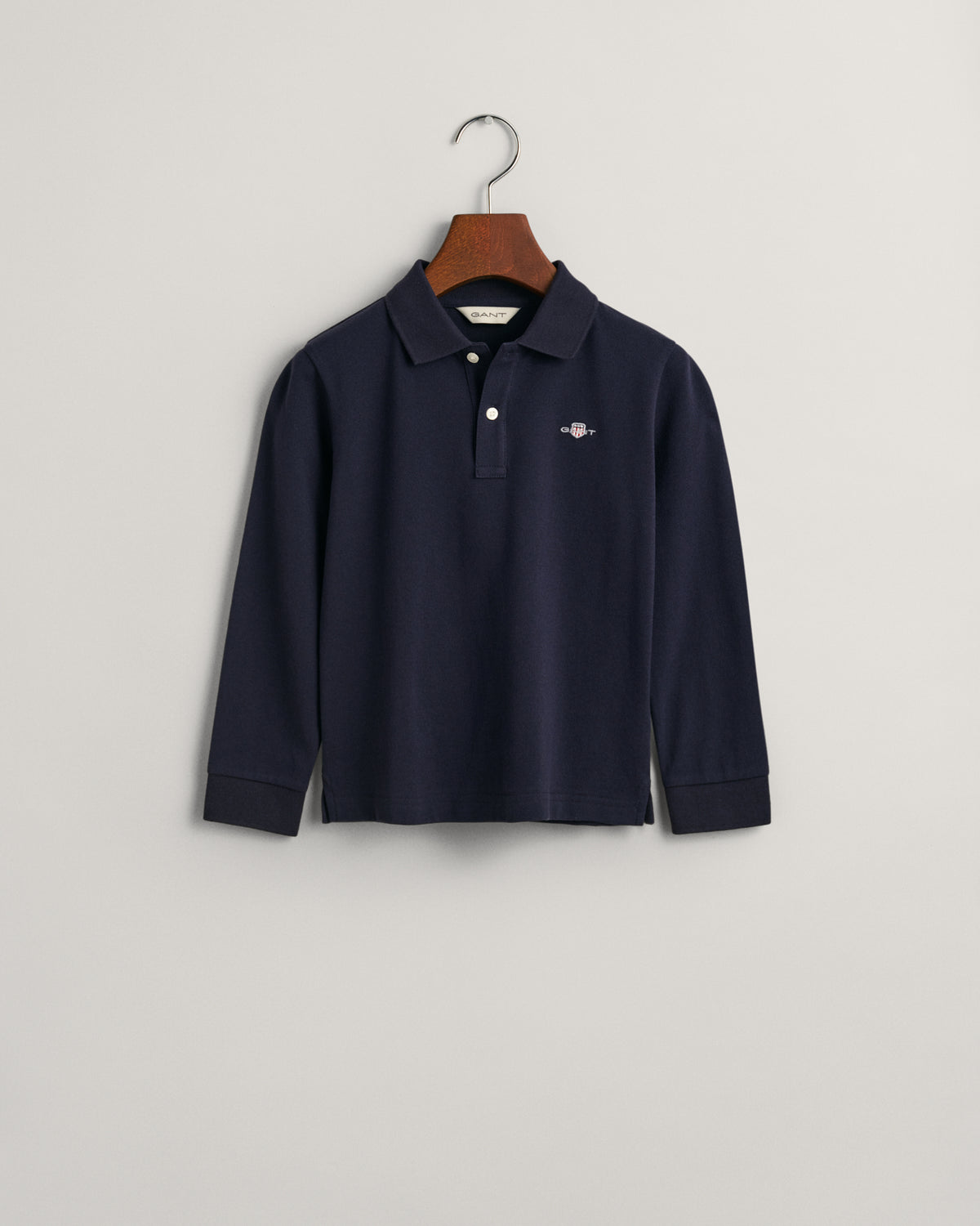 EVENING BLUE, SHIELD LS PIQUE POLO BY GANT AU.