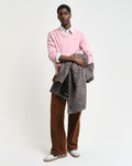 DUSTY PINK, CLASSIC COTTON V-NECK BY GANT AU.