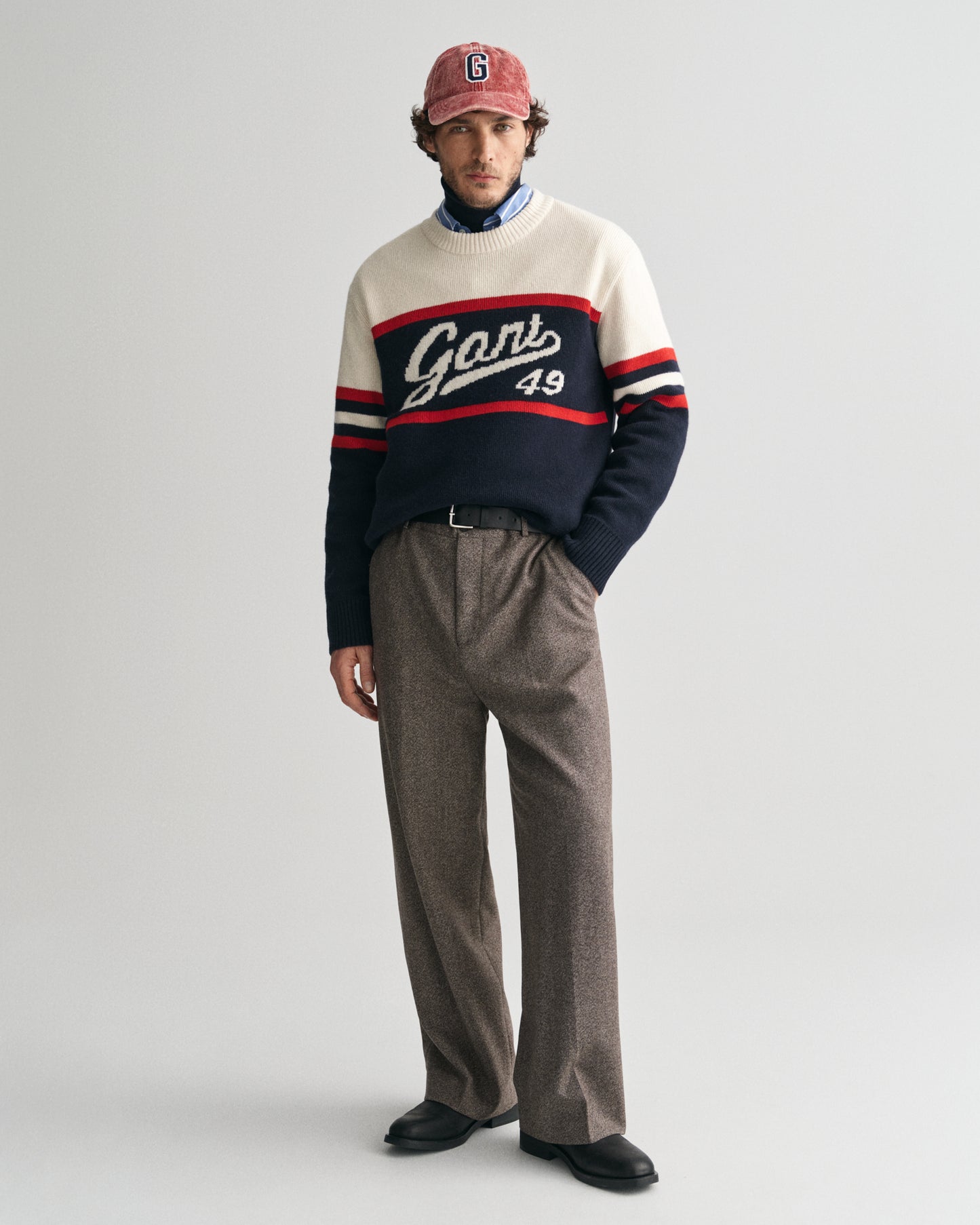 EVENING BLUE, GANT VINTAGE GRAPHIC C-NECK BY GANT AU.