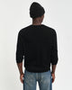 BLACK, EXTRAFINE MERINO WOOL C-NECK, BACK-VIEW BY GANT AU.