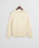 CREAM, LAMBSWOOL CABLE C-NECK, FLAT-LAY BY GANT AU.