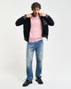DUSTY PINK, COTTON CABLE C-NECK BY GANT AU.
