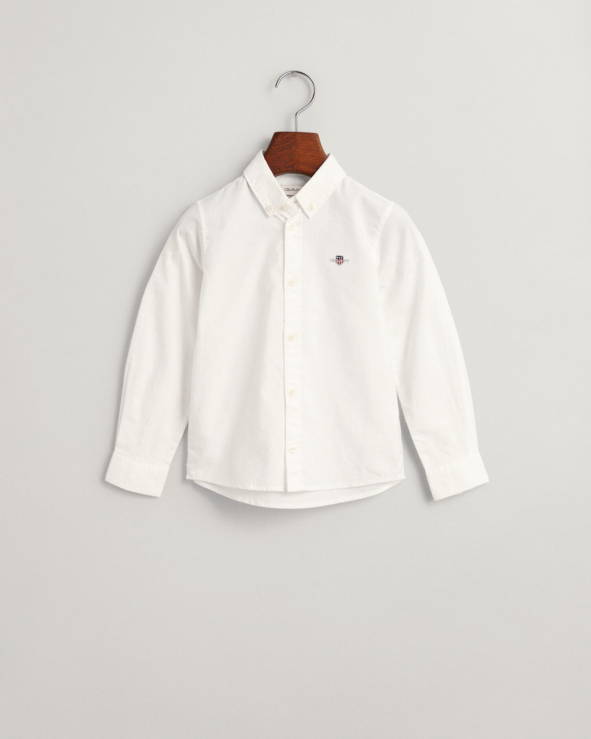 WHITE, SHIELD OXFORD BD SHIRT BY GANT AU.