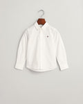 WHITE, SHIELD OXFORD BD SHIRT BY GANT AU.