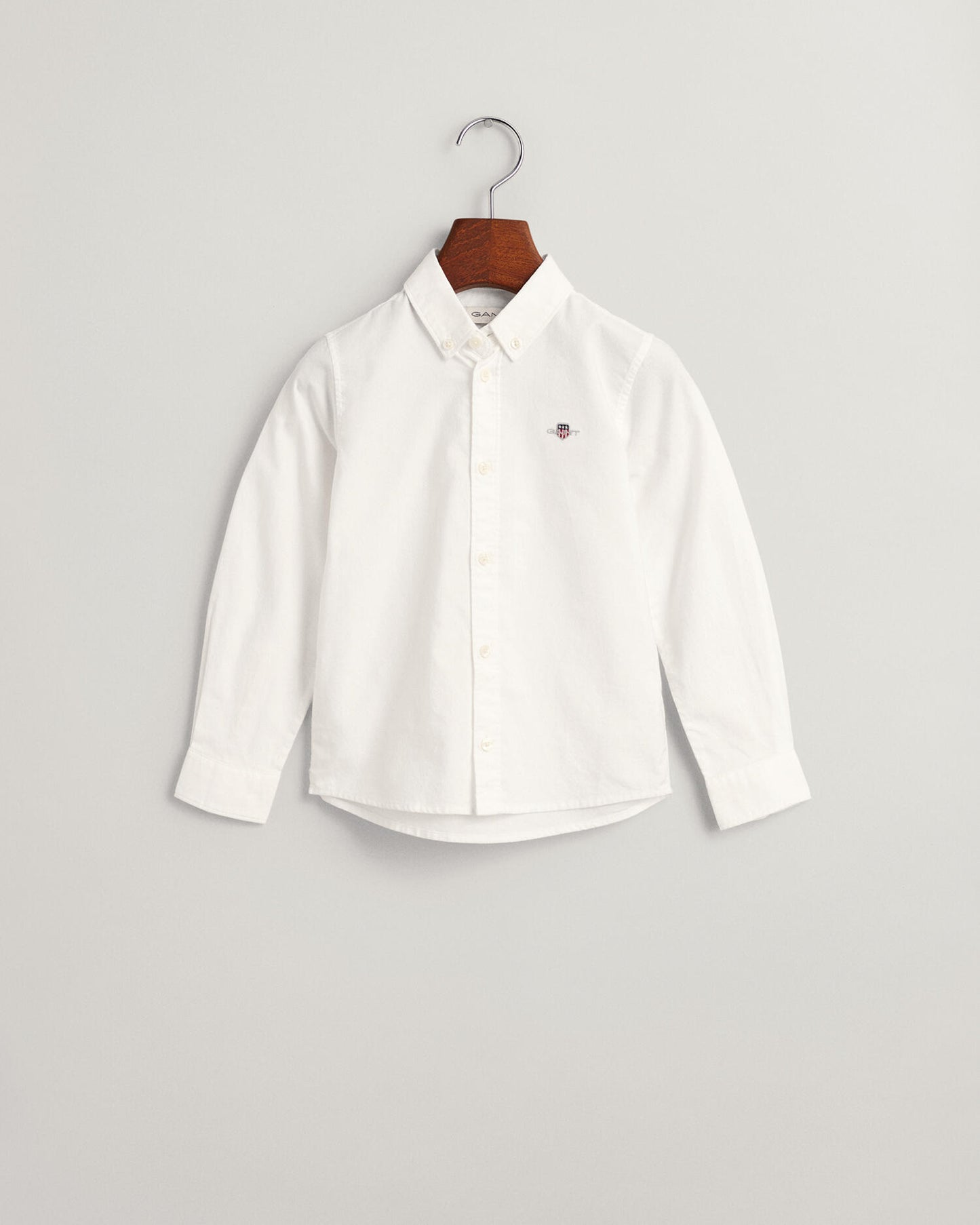 WHITE, SHIELD OXFORD BD SHIRT BY GANT AU.