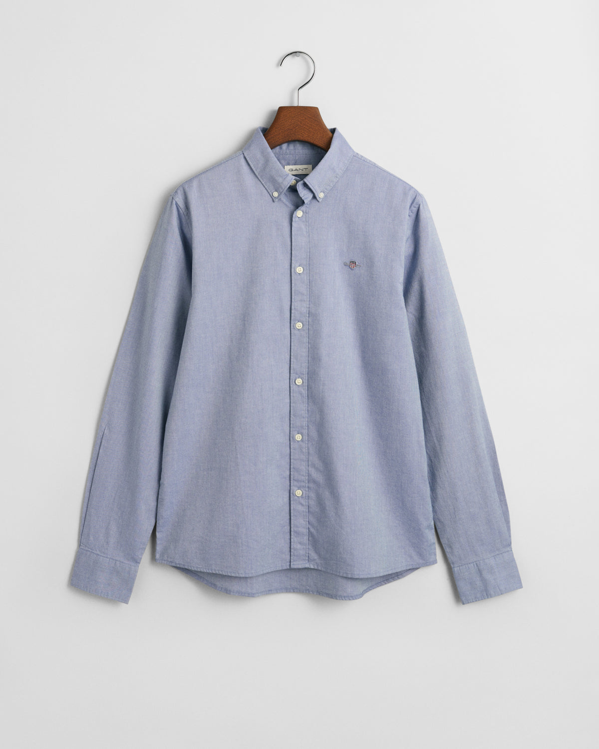 VINTAGE BLUE, SHIELD OXFORD BD SHIRT BY GANT AU.