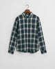 NAVY, CHECKED FLANNEL BD SHIRT BY GANT AU.