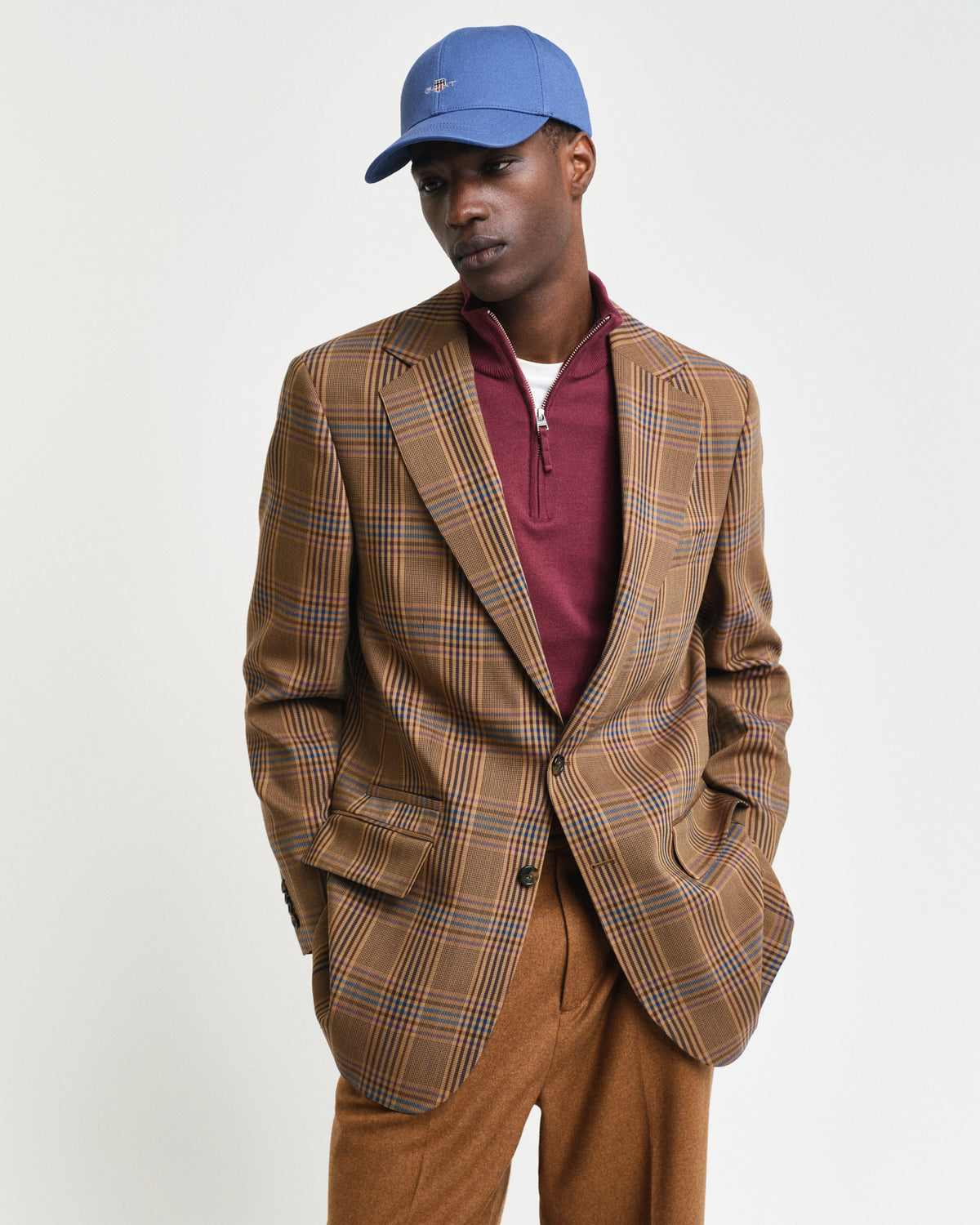 VINTAGE BLUE, UNISEX. HIGH COTTON TWILL CAP BY GANT AU.