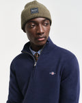 JUNIPER GREEN, COTTON RIBBED BEANIE BY GANT AU.