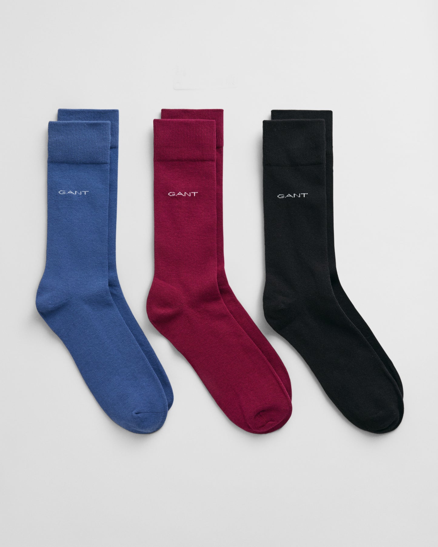 VINTAGE BLUE, SOFT COTTON SOCKS 3-PACK BY GANT AU.