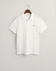 WHITE, REG SHIELD SS PIQUE POLO, FLAT-LAY BY GANT AU.