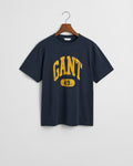 EVENING BLUE, GANT 49 ARCH RELAXED  T-SHIRT BY GANT AU.