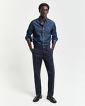 MARINE, SLIM TWILL CHINOS, FRONT-VIEW BY GANT AU.