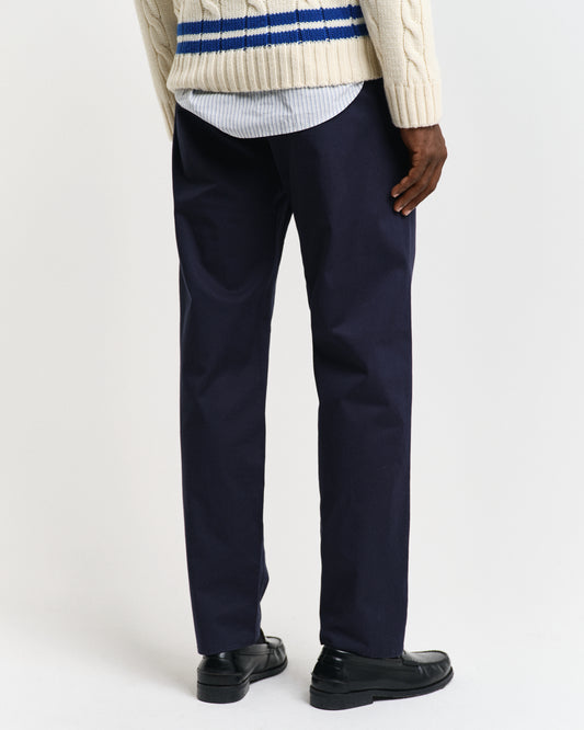 MARINE, REGULAR TWILL CHINOS, BACK-VIEW BY GANT AU.